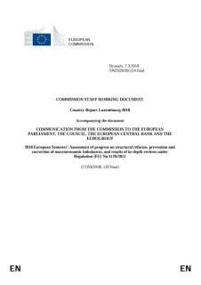 Commission Staff Working Document - Country Report Luxembourg 2018
