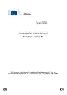 Commission Staff Working Document - Country Report Luxembourg 2016
